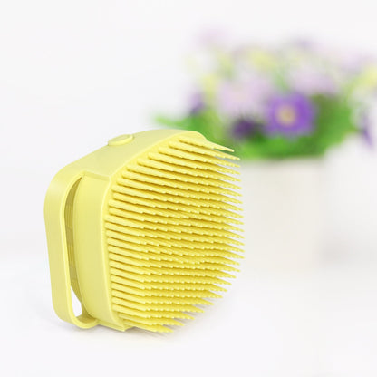 1348B SILICONE MASSAGE BATH BODY BRUSH WITH SHAMPOO DISPENSER DeoDap