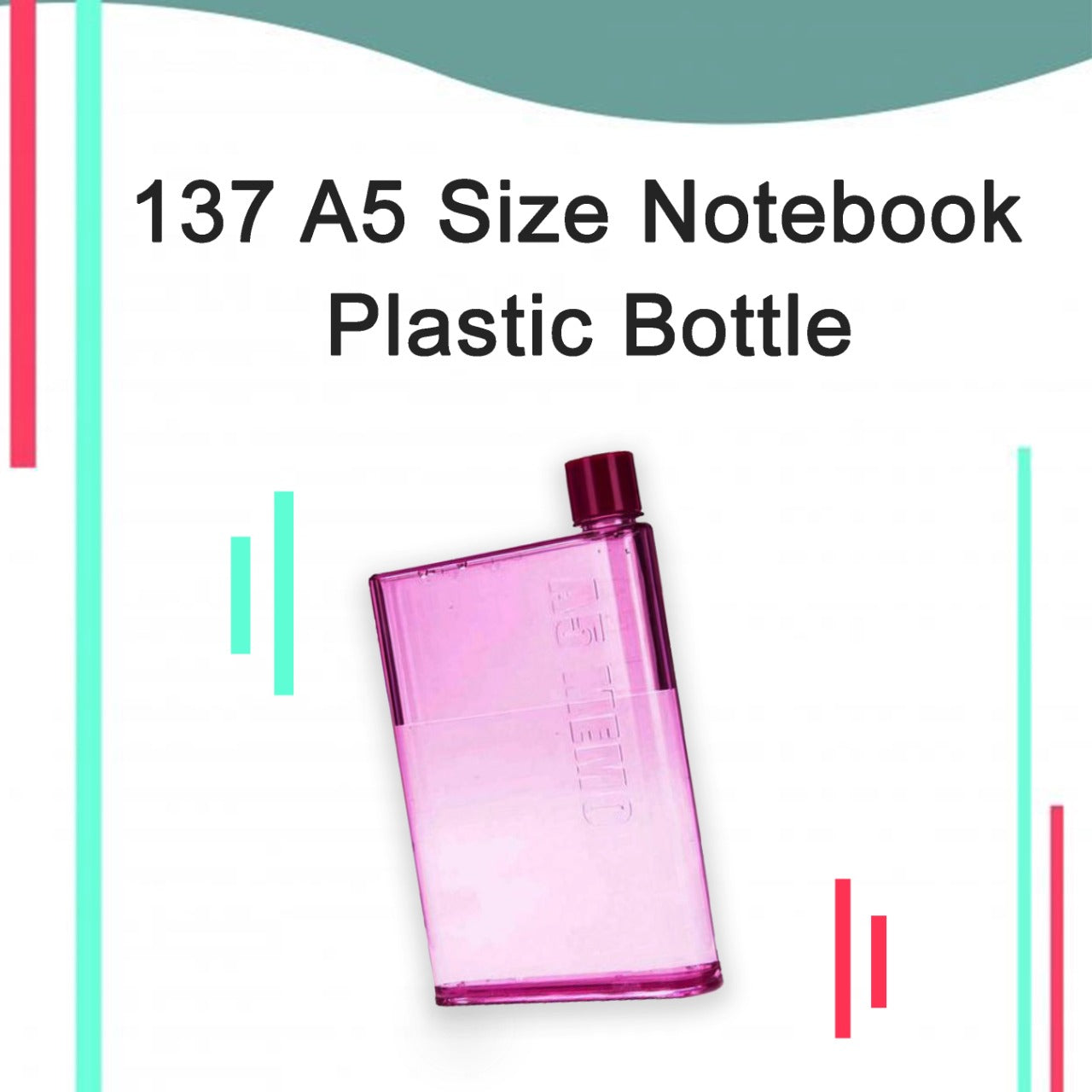 137 A5 Size Notebook Plastic Bottle (Any Color) DeoDap