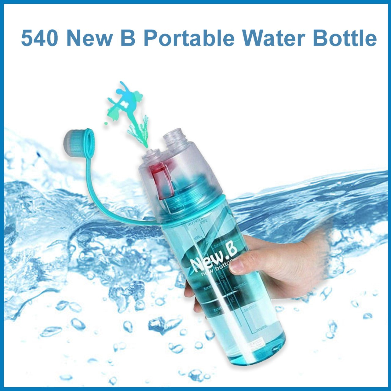 0540 New B Portable Water Bottle DeoDap