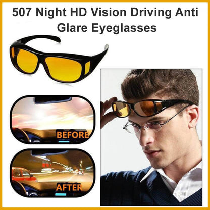 507 Night HD Vision Driving Anti Glare Eyeglasses Gambit