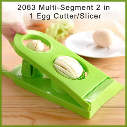 2063 Multi-Segment 2 in 1 Egg Cutter/Slicer DeoDap