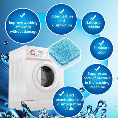 1402 Washing Machine Stain Tank Cleaner Deep Cleaning Detergent Tablet ( 1pc ) DeoDap