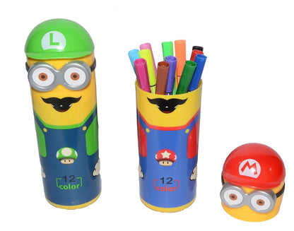 6175 Minions Sketch Pen Set with Attractive Designed Case (Pack of 12)6175_12pen_minions_sketch_box DeoDap