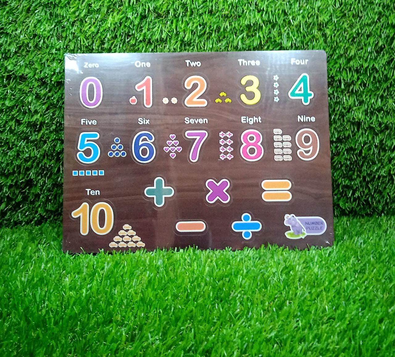 3494 Wooden Counting Number Montessori Educational Pre-School Puzzle Toy for Kids Amd-Deodap