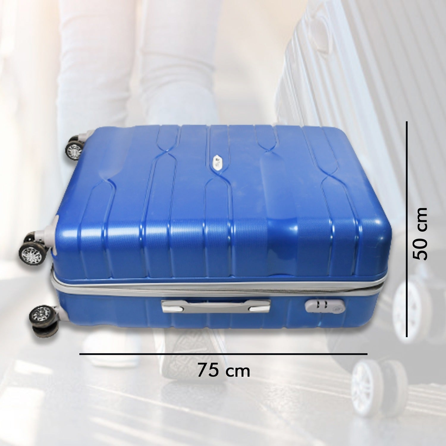 1101 Luxury Traveling bag  4 Wheel Trolley Bag Large Bag Store Extra Luggage In Bag For Traveling Use Large Bag DeoDap