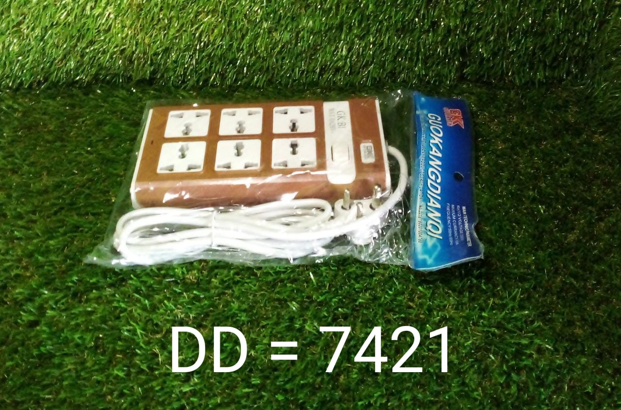 7421 Extension Board 250V 6 Way Extension Board DeoDap