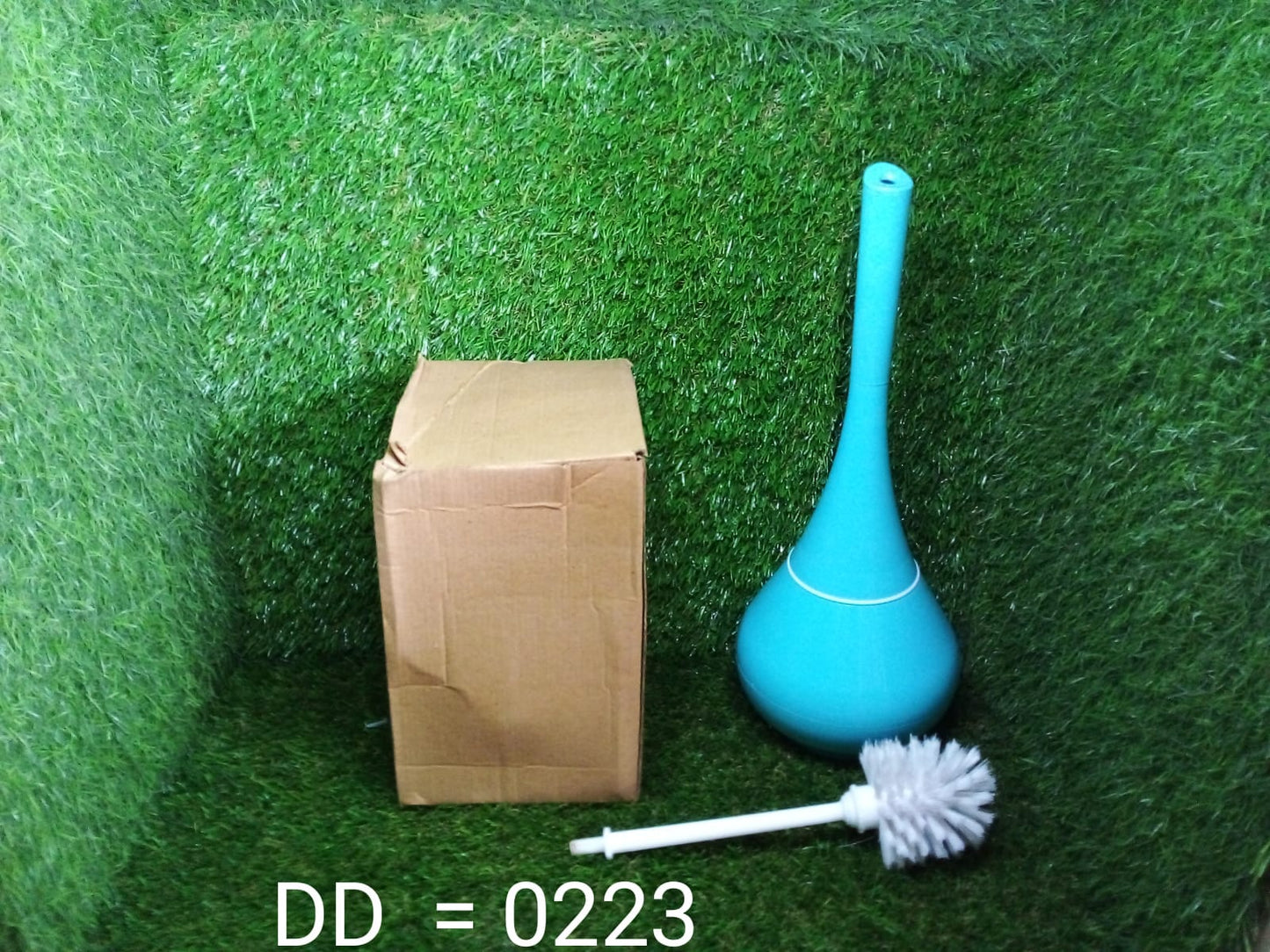 0223 -2 in 1 Plastic Cleaning Brush Toilet Brush with Holder DeoDap