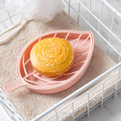 0832 Leaf Shape Dish Bathroom Soap Holder DeoDap