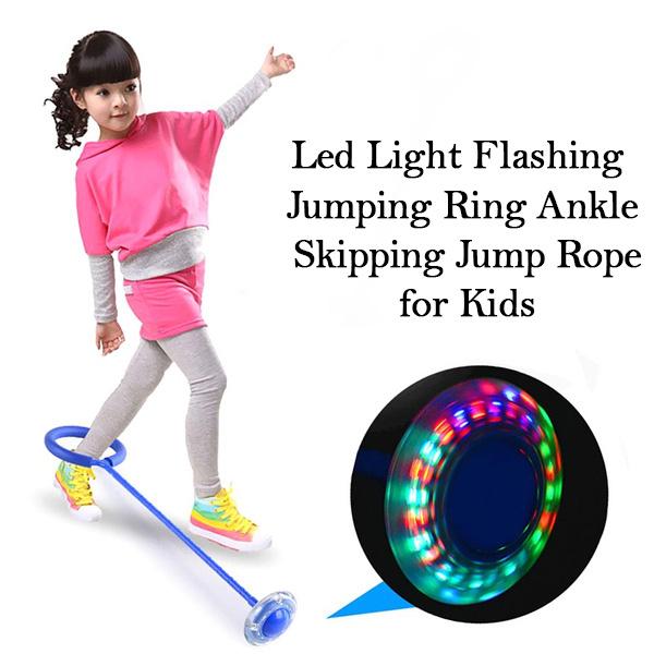 1665 Led Light Flashing Jumping Ring Ankle Skipping Jump Rope for Kids DeoDap